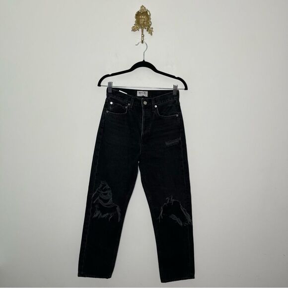 Agolde 90's Fit Black 24 - Picture 1 of 7